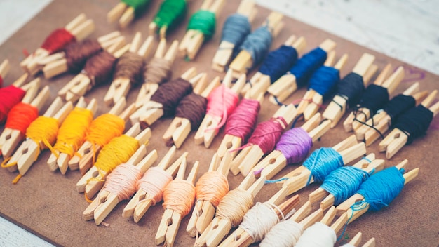 próbki haftu i paleta nici